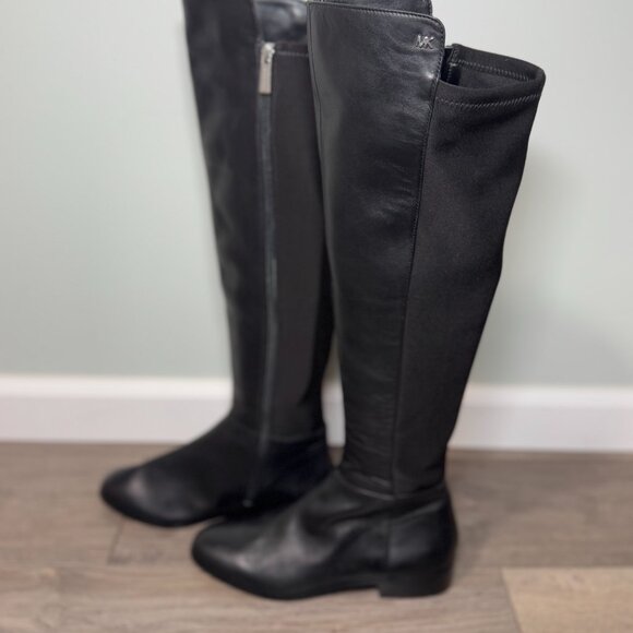 Tall Michael Kors Black Boots Size 7.5 - Picture 4 of 8